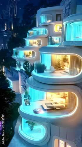3D Illustration Futuristic ...