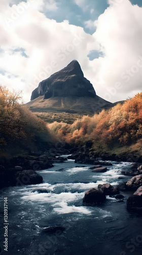 Photo Majestic Mountain Riv...
