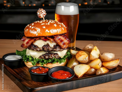 Photo - Juicy Double Burger...