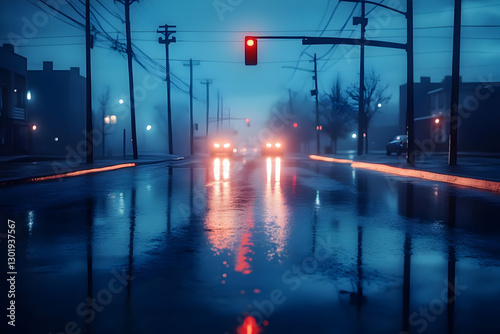 Illustration - Rainy Night ...