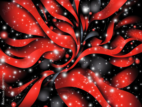 Abstract Background Red Bla...
