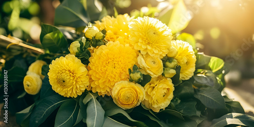 Photo - Yellow Flower Bouqu...