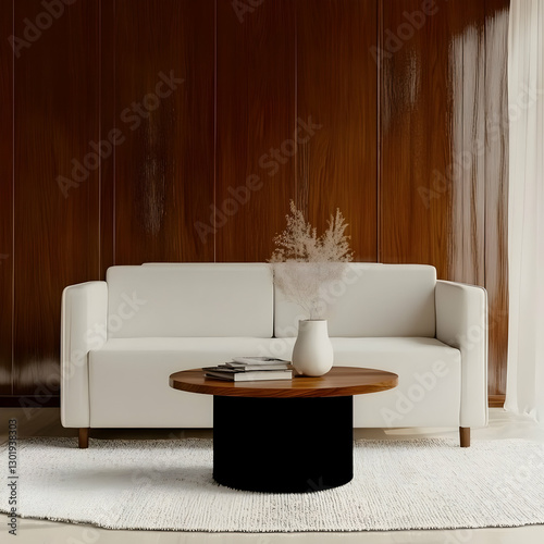 3D Illustration Modern Livi...