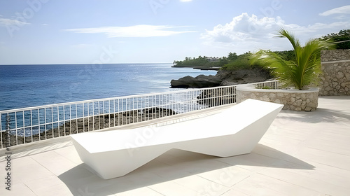 Photo - White Lounge Chair ...