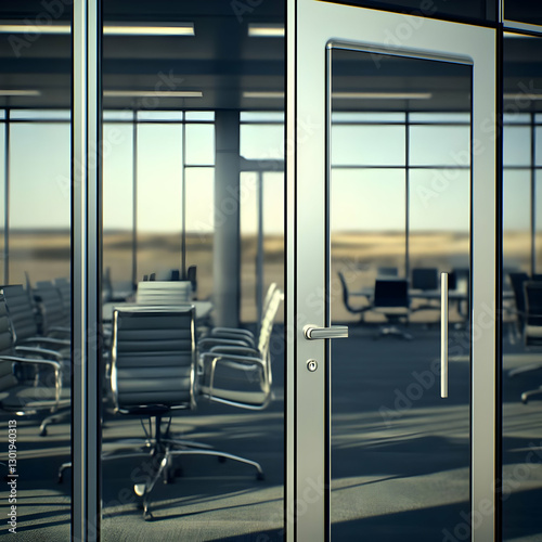 3D Illustration Empty Moder...