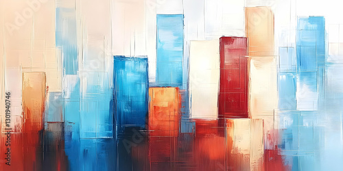 Abstract Cityscape Painting
