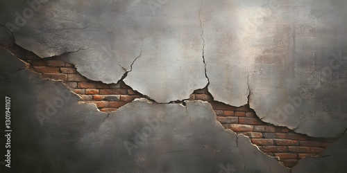 Cracked Wall Photo Backgrou...