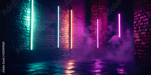 Neon Lights Background Illu...