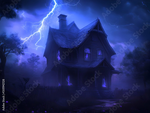 Illustration of Haunted Hou...