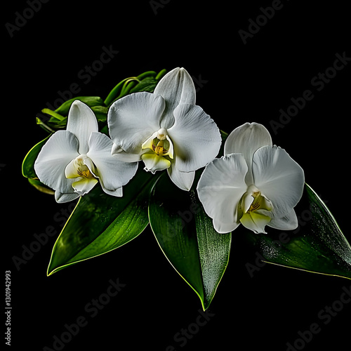 Photo - White Orchids on a ...