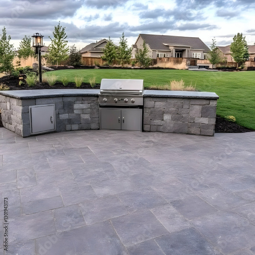 Photo Backyard Patio Grill ...