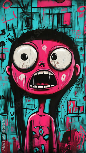 Illustration - Pink Figure ...