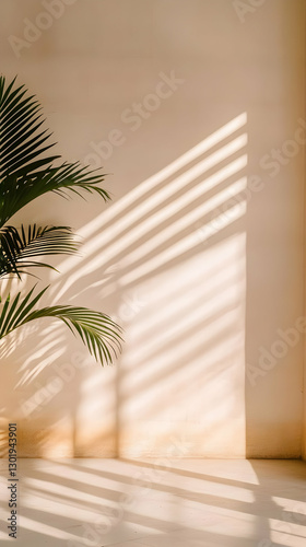 Palm Leaf Shadow Abstract B...