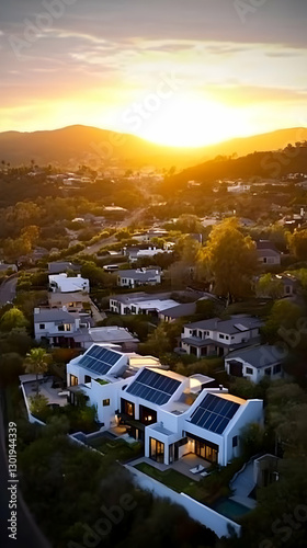 Photo - Sunset Over Solar P...