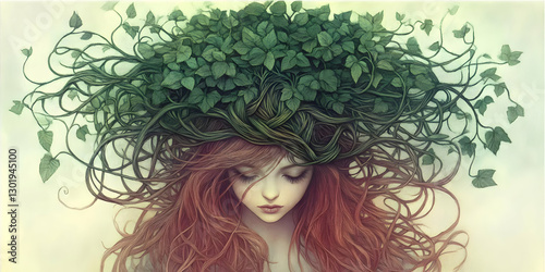 Illustration - Woman with I...