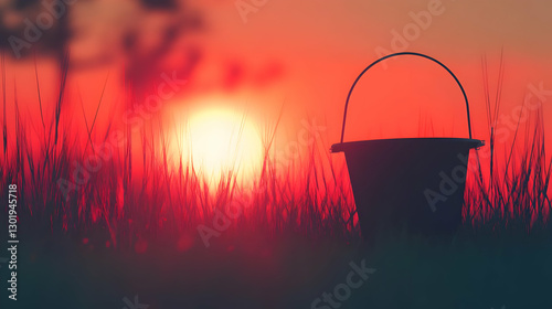 Illustration of Sunset, Buc...