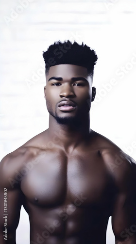 Photo Male Model Fitness Po...