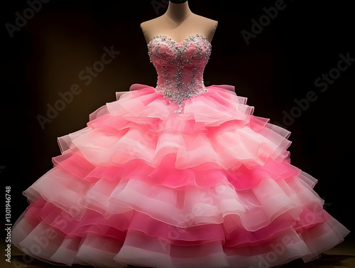 Photo of Pink Dress, Gown, ...