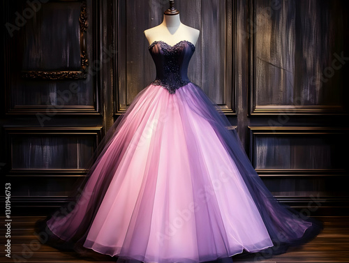 Photo, Pink and Purple Gown...