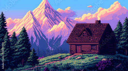 Pixel Art Illustration Cabi...