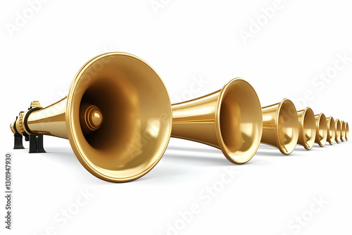3D Illustration Golden Horn...