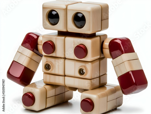 Wooden Robot Toy Photo -  B...