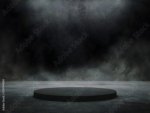 3D Background Dark Podium S...