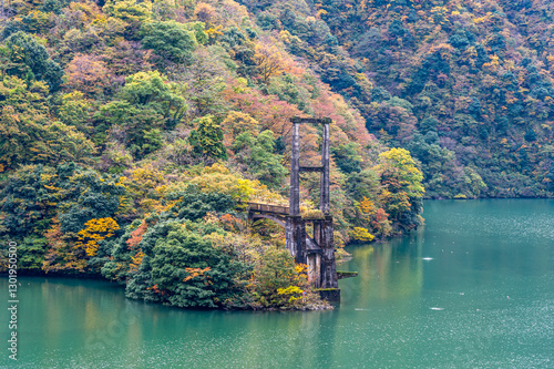 庄川峡 旧利賀大橋 