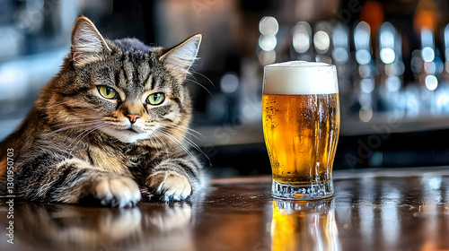 Photo, Cat, Beer, Pub, Bar,...