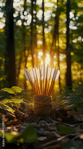3D Illustration - Forest Ar...