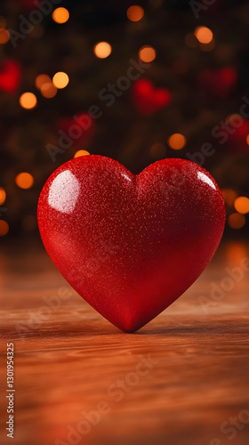 3D Red Heart, Love, Romance...