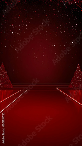 3D Abstract Background Red ...