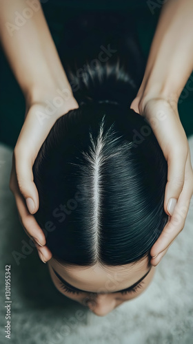 Illustration - Woman with H...