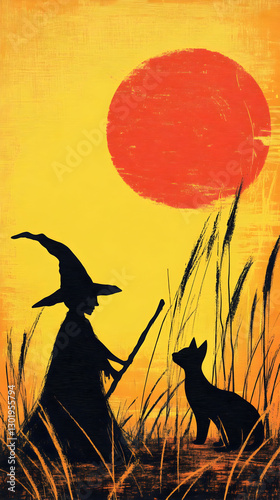 Illustration - Witch and Fo...