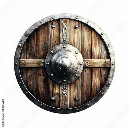 3D Illustration, Wooden Shi...