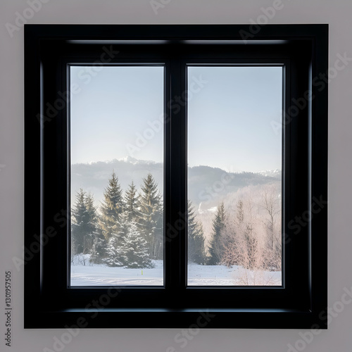 Photo Winter Landscape View...