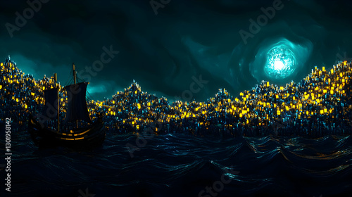 3D Illustration - Ship Sail...