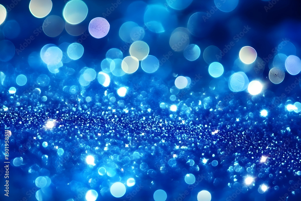 Abstract Background - Blue Glitter Sparkle Bokeh Lights Texture Wallpaper Abstract Background - Blue Glitter Sparkle Bokeh Lights Texture Wallpaper