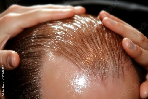 Photo Wet Hair Styling, Hai...