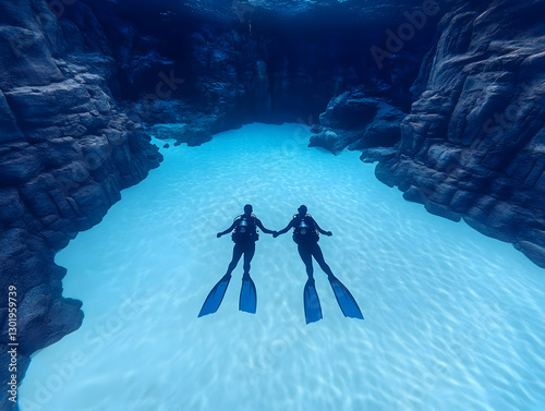 Photo - Divers Explore Unde...