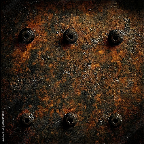 Rusty Metal Background Text...