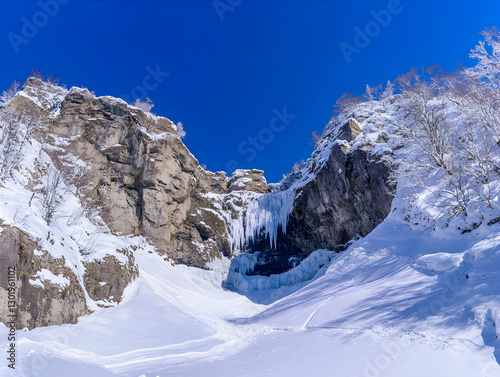 Photo - Frozen Waterfall am...