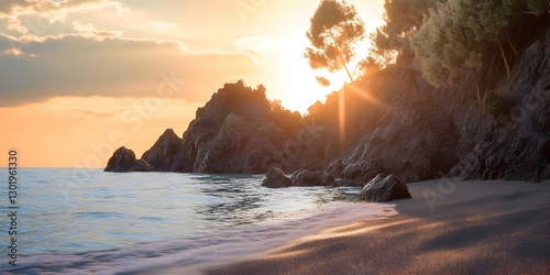 Illustration Golden Sunrise...