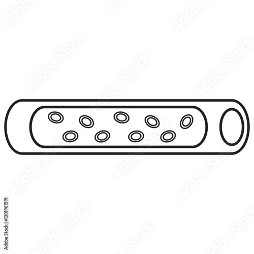 blood vessel line icon