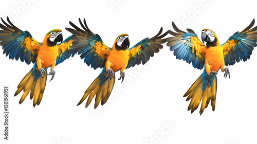 Photo - Blue-and-yellow Mac...
