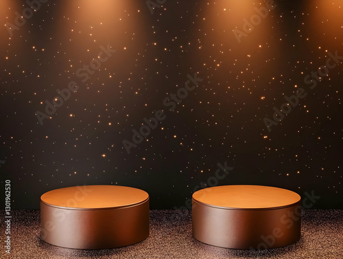 3D Background - Golden Podi...