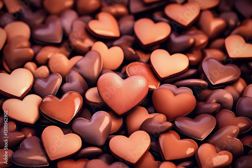 3D Illustration Heart Backg...