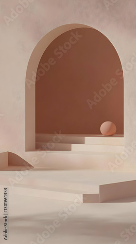 3D Illustration Abstract Ba...