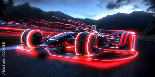 3D Illustration, Racing Car...