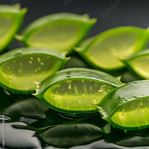 Photo Aloe Vera Gel Slices ...